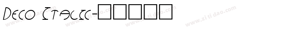 Deco Italic字体转换